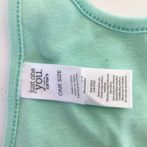 CARTERS NEWLY HATCHED TEETHING BIB ONE SIZE NWT - Picture 5 of 8